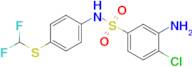 3-Amino-4-chloro-N-{4-[(difluoromethyl)sulfanyl]phenyl}benzene-1-sulfonamide