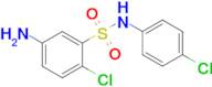 5-Amino-2-chloro-N-(4-chlorophenyl)benzene-1-sulfonamide