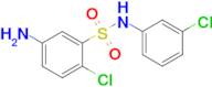 5-Amino-2-chloro-N-(3-chlorophenyl)benzene-1-sulfonamide