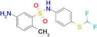 5-Amino-N-{4-[(difluoromethyl)sulfanyl]phenyl}-2-methylbenzene-1-sulfonamide