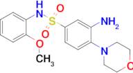 3-Amino-N-(2-methoxyphenyl)-4-(morpholin-4-yl)benzene-1-sulfonamide