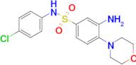 3-Amino-N-(4-chlorophenyl)-4-(morpholin-4-yl)benzene-1-sulfonamide