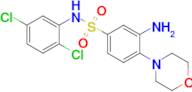 3-Amino-N-(2,5-dichlorophenyl)-4-(morpholin-4-yl)benzene-1-sulfonamide