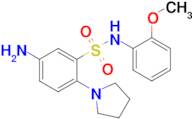 5-Amino-N-(2-methoxyphenyl)-2-(pyrrolidin-1-yl)benzene-1-sulfonamide