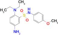 5-Amino-2-(diethylamino)-N-(4-methoxyphenyl)benzene-1-sulfonamide