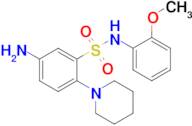5-Amino-N-(2-methoxyphenyl)-2-(piperidin-1-yl)benzene-1-sulfonamide
