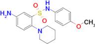 5-Amino-N-(4-methoxyphenyl)-2-(piperidin-1-yl)benzene-1-sulfonamide