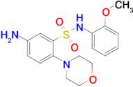 5-Amino-N-(2-methoxyphenyl)-2-(morpholin-4-yl)benzene-1-sulfonamide