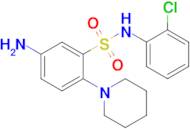 5-Amino-N-(2-chlorophenyl)-2-(piperidin-1-yl)benzene-1-sulfonamide