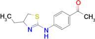 1-{4-[(4-ethyl-4,5-dihydro-1,3-thiazol-2-yl)amino]phenyl}ethan-1-one