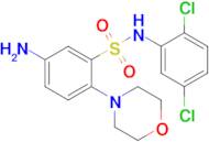 5-Amino-N-(2,5-dichlorophenyl)-2-(morpholin-4-yl)benzene-1-sulfonamide