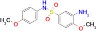 3-Amino-4-methoxy-N-(4-methoxyphenyl)benzene-1-sulfonamide