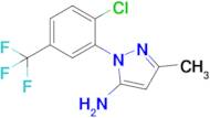 1-[2-chloro-5-(trifluoromethyl)phenyl]-3-methyl-1H-pyrazol-5-amine