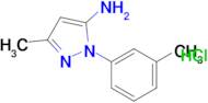 3-Methyl-1-(3-methylphenyl)-1H-pyrazol-5-amine hydrochloride