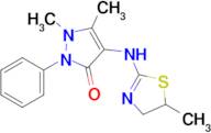 1,5-Dimethyl-4-[(5-methyl-4,5-dihydro-1,3-thiazol-2-yl)amino]-2-phenyl-2,3-dihydro-1H-pyrazol-3-one