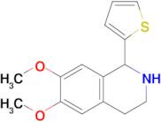 6,7-Dimethoxy-1-(thiophen-2-yl)-1,2,3,4-tetrahydroisoquinoline