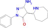 3-amino-4-(azepan-2-ylidene)-1-phenyl-4,5-dihydro-1H-pyrazol-5-one