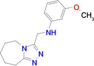 3-Methoxy-N-{5H,6H,7H,8H,9H-[1,2,4]triazolo[4,3-a]azepin-3-ylmethyl}aniline