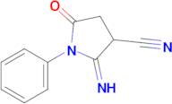2-imino-5-oxo-1-phenylpyrrolidine-3-carbonitrile