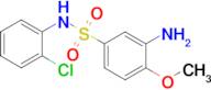 3-Amino-N-(2-chlorophenyl)-4-methoxybenzene-1-sulfonamide