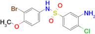 3-Amino-N-(3-bromo-4-methoxyphenyl)-4-chlorobenzene-1-sulfonamide