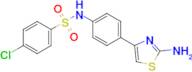 N-[4-(2-amino-1,3-thiazol-4-yl)phenyl]-4-chlorobenzene-1-sulfonamide