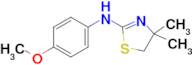 N-(4-Methoxyphenyl)-4,4-dimethyl-4,5-dihydro-1,3-thiazol-2-amine