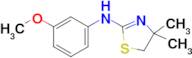 N-(3-Methoxyphenyl)-4,4-dimethyl-4,5-dihydro-1,3-thiazol-2-amine