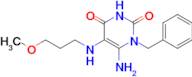 6-Amino-1-benzyl-5-[(3-methoxypropyl)amino]-1,2,3,4-tetrahydropyrimidine-2,4-dione