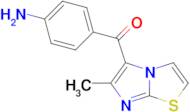 4-{6-methylimidazo[2,1-b][1,3]thiazole-5-carbonyl}aniline