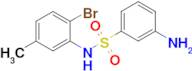 3-Amino-N-(2-bromo-5-methylphenyl)benzene-1-sulfonamide