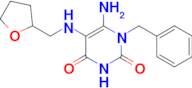 6-Amino-1-(phenylmethyl)-5-[[(tetrahydro-2-furanyl)methyl]amino]-2,4(1H,3H)-pyrimidinedione