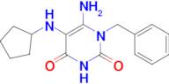 6-Amino-1-benzyl-5-(cyclopentylamino)-1,2,3,4-tetrahydropyrimidine-2,4-dione