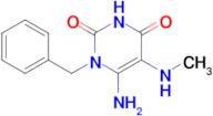 6-Amino-1-benzyl-5-(methylamino)-1,2,3,4-tetrahydropyrimidine-2,4-dione