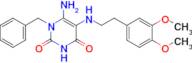 6-Amino-1-benzyl-5-{[2-(3,4-dimethoxyphenyl)ethyl]amino}-1,2,3,4-tetrahydropyrimidine-2,4-dione