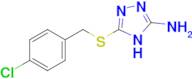 5-{[(4-chlorophenyl)methyl]sulfanyl}-4H-1,2,4-triazol-3-amine