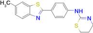 N-[4-(6-methyl-1,3-benzothiazol-2-yl)phenyl]-5,6-dihydro-4H-1,3-thiazin-2-amine