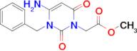 Methyl 4-amino-3,6-dihydro-2,6-dioxo-3-(phenylmethyl)-1(2H)-pyrimidineacetate