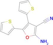 2-Amino-4,5-bis(thiophen-2-yl)furan-3-carbonitrile