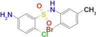 5-Amino-n-(2-bromo-5-methylphenyl)-2-chlorobenzene-1-sulfonamide