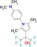 2-{1-[4-(dimethylamino)phenyl]-2,5-dimethyl-1H-pyrrol-3-yl}-1,1,1,3,3,3-hexafluoropropan-2-ol