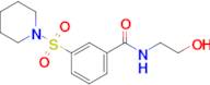 N-(2-Hydroxyethyl)-3-(piperidine-1-sulfonyl)benzamide