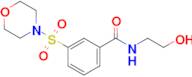 N-(2-Hydroxyethyl)-3-(morpholine-4-sulfonyl)benzamide