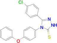 3-(4-chlorophenyl)-4-(4-phenoxyphenyl)-4,5-dihydro-1H-1,2,4-triazole-5-thione