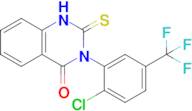 3-[2-chloro-5-(trifluoromethyl)phenyl]-2-sulfanylidene-1,2,3,4-tetrahydroquinazolin-4-one