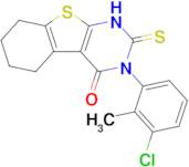 4-(3-chloro-2-methylphenyl)-5-sulfanylidene-8-thia-4,6-diazatricyclo[7.4.0.0²,⁷]trideca-1(9),2(7)-…