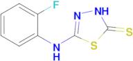 5-[(2-fluorophenyl)amino]-2,3-dihydro-1,3,4-thiadiazole-2-thione