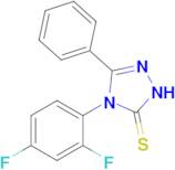 4-(2,4-difluorophenyl)-3-phenyl-4,5-dihydro-1H-1,2,4-triazole-5-thione