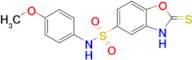 N-(4-methoxyphenyl)-2-sulfanylidene-2,3-dihydro-1,3-benzoxazole-5-sulfonamide