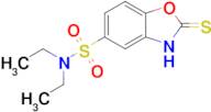 N,N-diethyl-2-sulfanylidene-2,3-dihydro-1,3-benzoxazole-5-sulfonamide